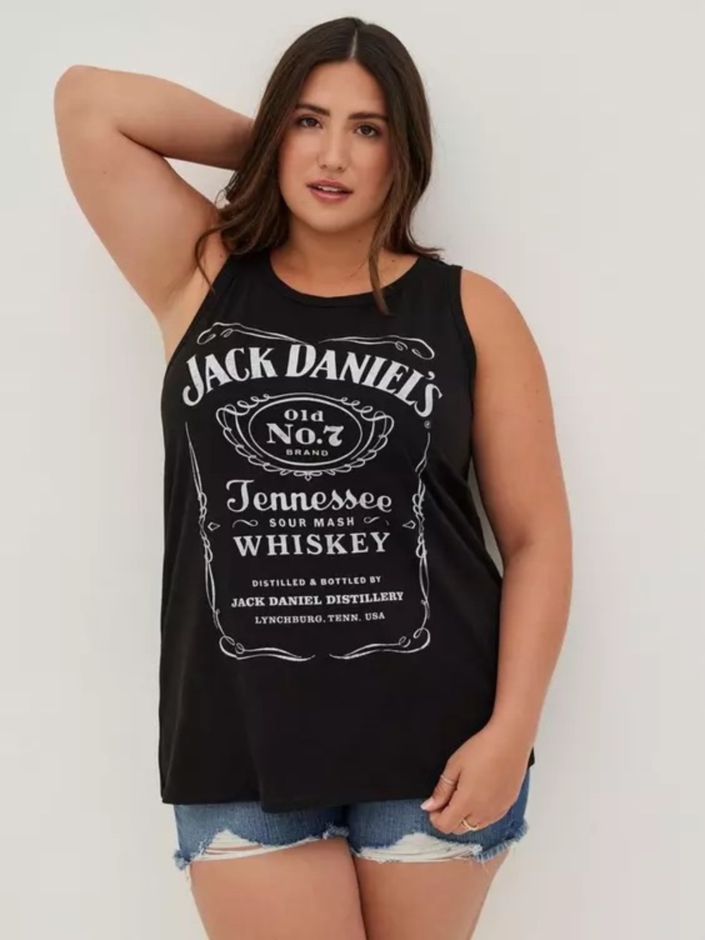 Torrid 2X Black Jack Daniels Classic Tank Top